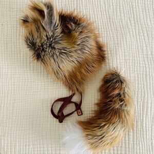 EUC Native Fable Fox Bonnet and Tail
